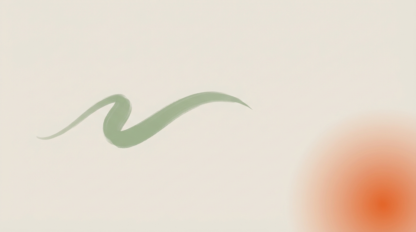 STEEP brand background with calligraphic brushstroke and ember glow