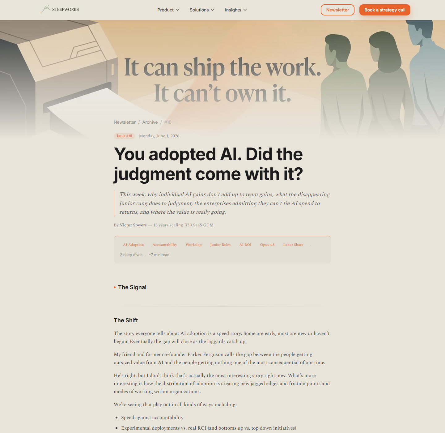 A newsletter system